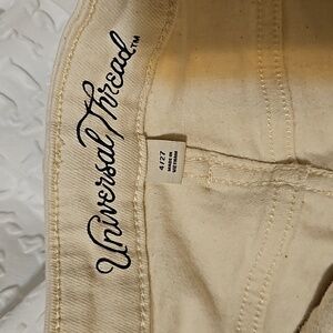 Cropped wide leg jeans